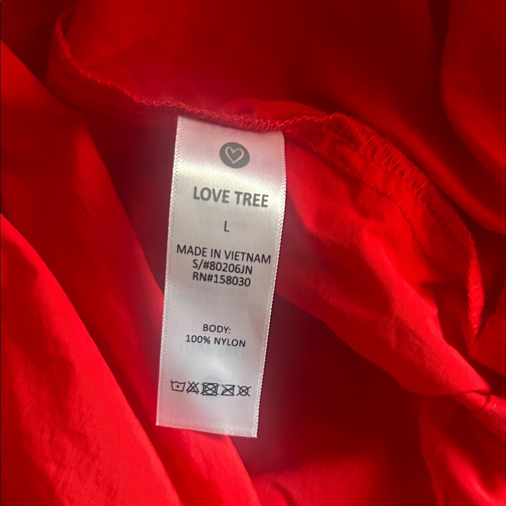 Love Tree Women's Red Hooded Jacket - Picture 7 of 8